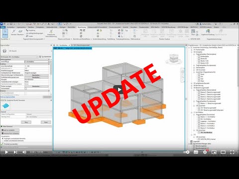 SOFiSTiK Tutorial Teil 16 - Update: Analytisches Model Revit 2023 mit SOFiSTiK