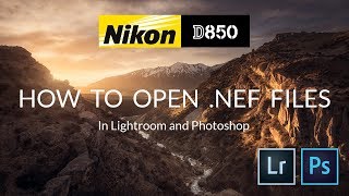 How to open Nikon D850 .nef files in Adobe Lightroom and Photoshop