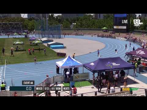 MIXED U13 4X100M HEAT 1 - 2017 SUBWAY STATE RELAY CHAMPIONSHIPS // LAVicTV