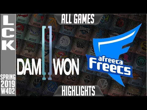DWG vs AF Highlights ALL GAMES | LCK Spring 2019 Week 4 Day 2 | Damwon Gaming vs Afreeca Freecs