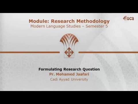Module Research Methodology - Modern Language Studies - Semester 5