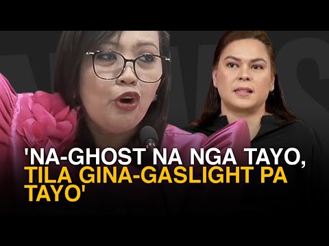 Congresswoman Luistro sa Kampo ni VP Sara Duterte: Na-ghost na nga tayo, tila gina-gaslight pa tayo