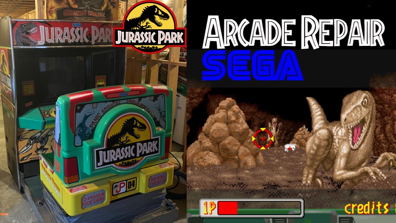 Jurassic Park Arcade Restoration / Repair Sega 1993! Bringing the machine back to life!