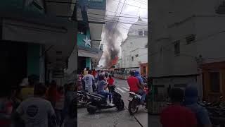 Incendio se registra en la Contraloría General de Cuentas de Retalhuleu