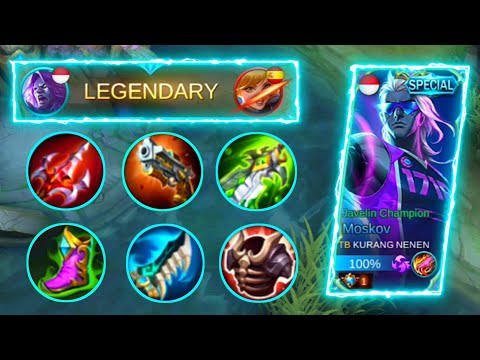 MOSKOV BEST BUILD 2021 "ONE SHOT SPEAR" Top 1 Global Moskov Build | Moskov Gameplay | MLBB