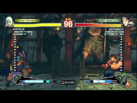 AZIPON-M [El Fuerte] Vs GOTHAMUTE [Ryu] SSF4 AE Japanese Online Ranked Matches - PSN