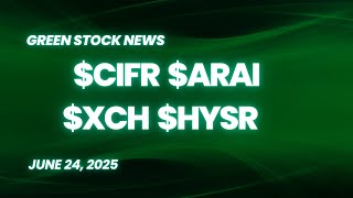 Cipher Mining ($CIFR) | Arrive AI ($ARAI) | XCharge ($XCH) | SunHydrogen ($HYSR)