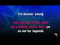 Young Forever Jay Z Mr Hudson KARAOKE