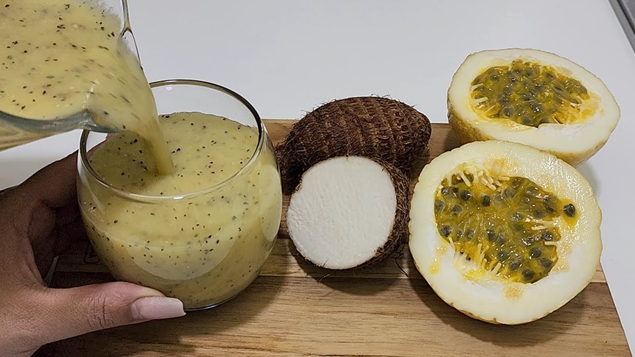 BENEFÍCIOS DO INHAME COM MARACUJÁ  É , ANTI INFLAMATÓRIO, ZERO GLICEMIA, COLESTEROL E DETOX