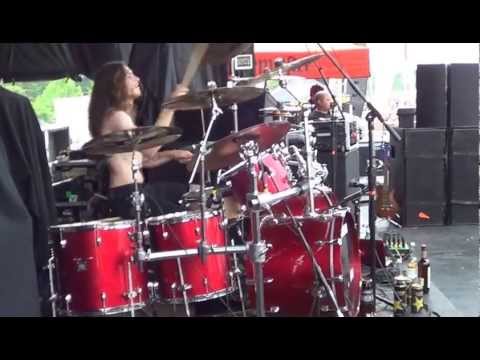 Jon Rice Drum Cam Job For A Cowboy Tarnished Gluttony Mayhem Fest 2013