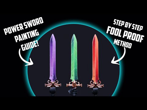 Painting Power Swords THE EASY WAY!