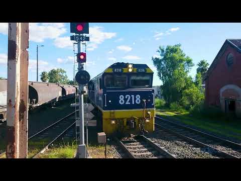 Pacific National Freight Train [8218] arrives at Werris Creek
