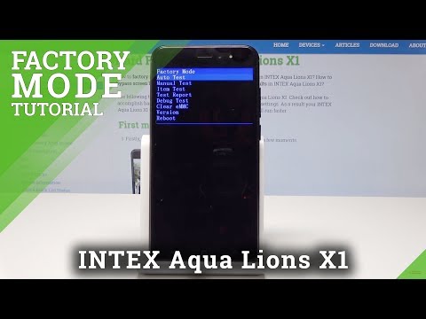 How to Enter Factory Mode in INTEX Aqua Lions X1 - Open & Use Factory Menu