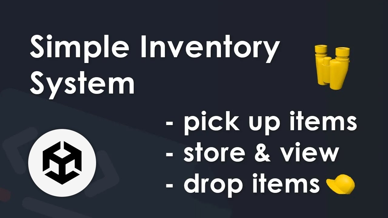 Unity Tutorial - Simple Inventory System