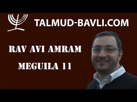 Meguila 11 - Rav Avi AMRAM (en français)