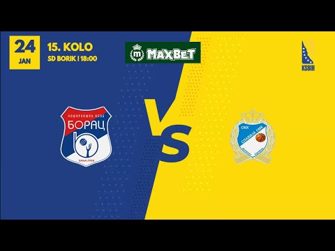 🔴 UŽIVO: Borac vs OKK Slavija 1996 | MAXBET LIGA | Kolo 15 | 24.01.2026