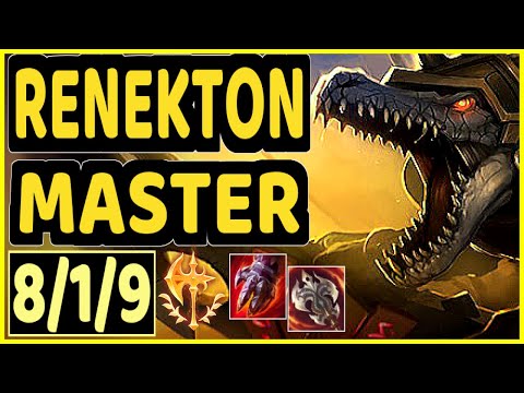 KIIN (RENEKTON) - 8/1/9 KDA GAMEPLAY - KR Ranked MASTER