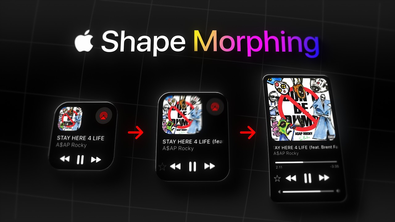 Apple Style UI Shape Morphing Tutorial in After Effects