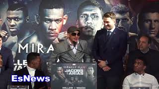 Ortiz vs Seldin on jacobs vs arias card EsNews Boxing