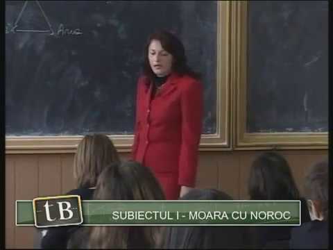 Moara cu noroc - Diana Găvan - TeleBAC. Română