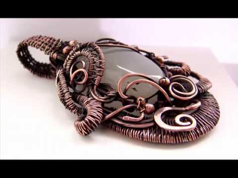 Etsy - Wire Wrap Jewelry by Katerina Slivka. Pendant. agate.