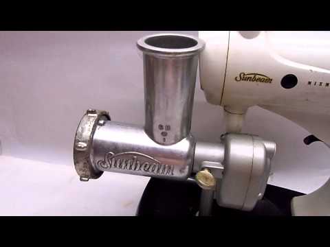 Sunbeam MixMaster Power Transfer Unit (PU10) and Meat Grinder Food Chopper (FW6B)