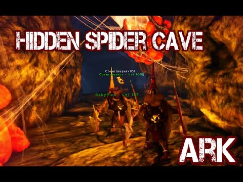 Ark: Survival Evolved; Ragnarok, Hidden Spider cave.