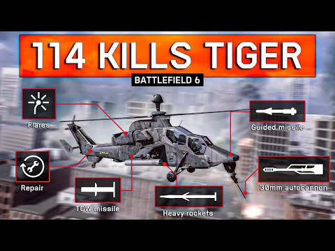 BF6 Attack Helicopter Gameplay 114 Kills | Pilot & Gunner POV | Manhattan Bridge
