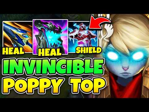 POPPY BUT I'M BASICALLY INVINCIBLE WITH THIS BUILD! (50,000+ HEALING, 50,000+ SHIELDING)
