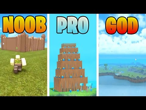ROBLOX NOOB VS PRO VS GOD: MASSIVE BASE BUILD IN BOOGA BOOGA (ROBLOX ANIMATIONS)