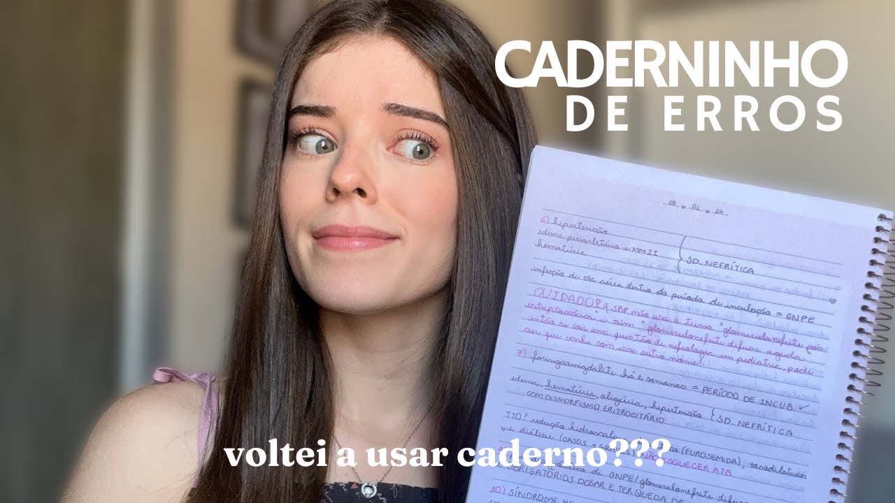 CADERNINHO DE ERROS - COMO OTIMIZAR O ESTUDO POR QUESTÃO