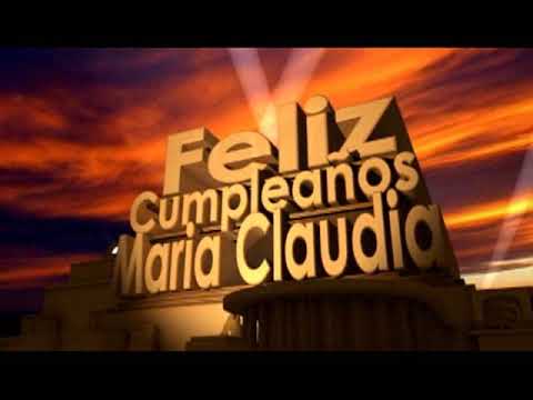 feliz cumpleaños Maria Claudia