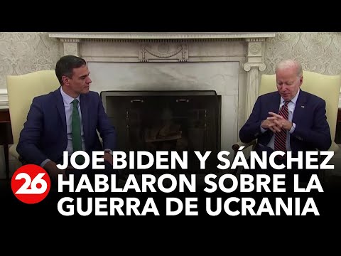 Joe Biden y Pedro Sánchez hablaron sobre la guerra en Ucrania