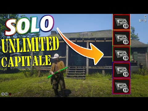 *SOLO* UNLMITED CAPITALE GLITCH/FARMING METHOD IN RED DEAD ONLINE! (BLOOD MONEY UPDATE)