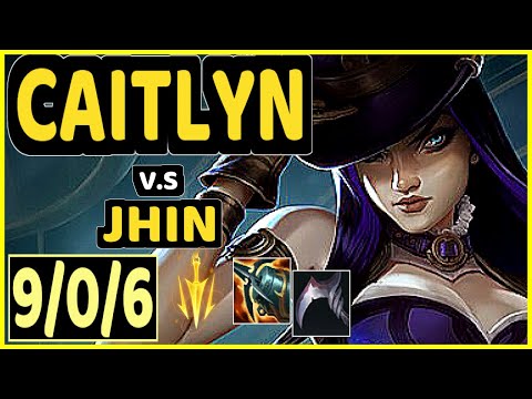 CAITLYN vs JHIN - 9/0/6 KDA BOTTOM ADC GAMEPLAY - EUW Ranked MASTER