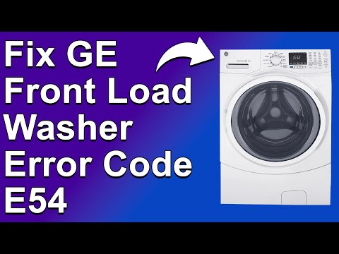 How To Fix GE Front Load Washer Error Code E54 (Simple Troubleshoot Guide To Error E54 - Easy Fix!)