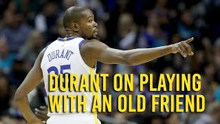 Kevin Durant on playing with old friend Quinn Cook