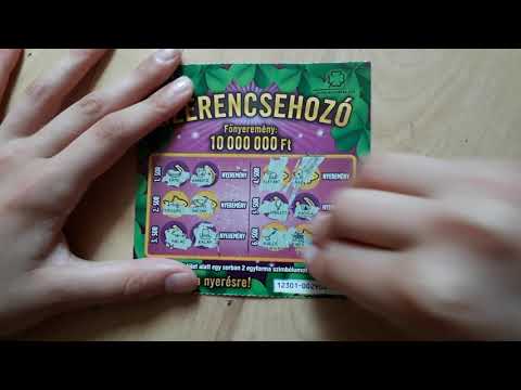 Astro szerencsehozó bronz sorsjegyek lekaparása
