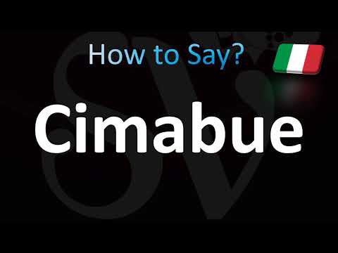 How to Pronounce ''Cimabue'' Correctly! (Italian)