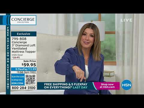 Concierge Collection 3" Diamond Loft Ventilated Mattress...