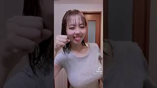 【TikTokまとめ】お風呂上がりの巨乳美女