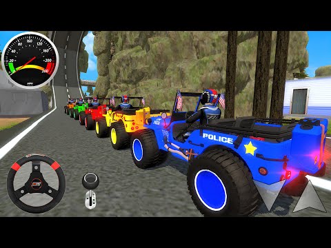 Juegos De Carros - Offroad Police Car Stunts Driving #2 - Dirt Cars Racing - Android GamePlay 2026