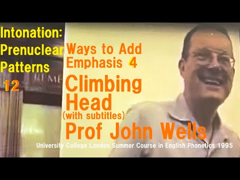 Prof John Wells_Intonation: Prenuclear Patterns_12_Ways to Add Emphasis_4_'Climbing Head'_UCL Summer