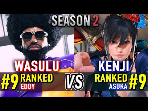 T8 🔥 WASULU (#9 Ranked Eddy) vs KENJI (#9 Ranked Asuka) 🔥 Tekken 8 High Level Gameplay