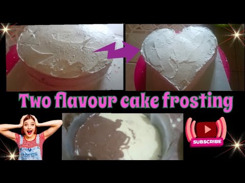 Two flavour cake frosting in tamil#cakefilling #cakes#freeclassbypavi#baking#ytvideos#ytvideoshorts✨