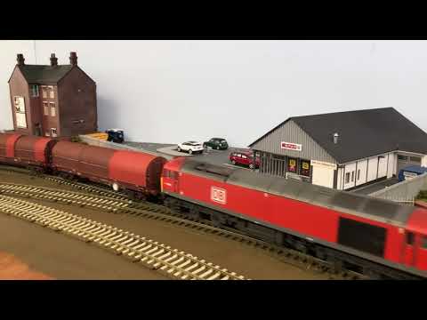 A Steel train bound for Wolverhampton threads through Wyvern Road