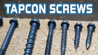Tapcon Concrete Screws in Cinder block, Concrete or Brick | Tapcon Concrete Anchors Installation