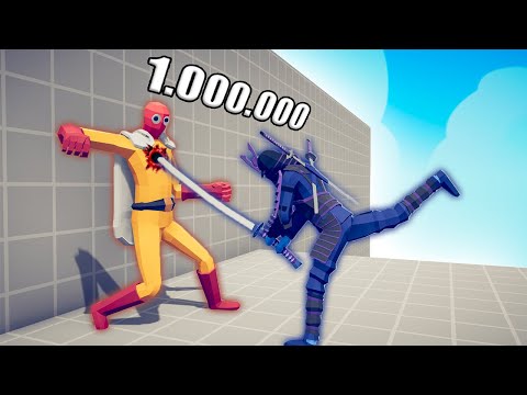 1.000.000 DAMAGE SAMURAI KATANA 1 vs 1 TOURNAMENT - TABS | Totally Accurate Battle Simulator 2023