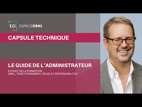 Le guide de l’administrateur expliqué ESPACE OBNL