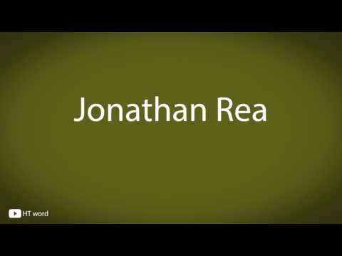 How to pronounce Jonathan Rea